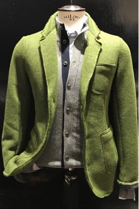Giacca Lana Cotta Verde